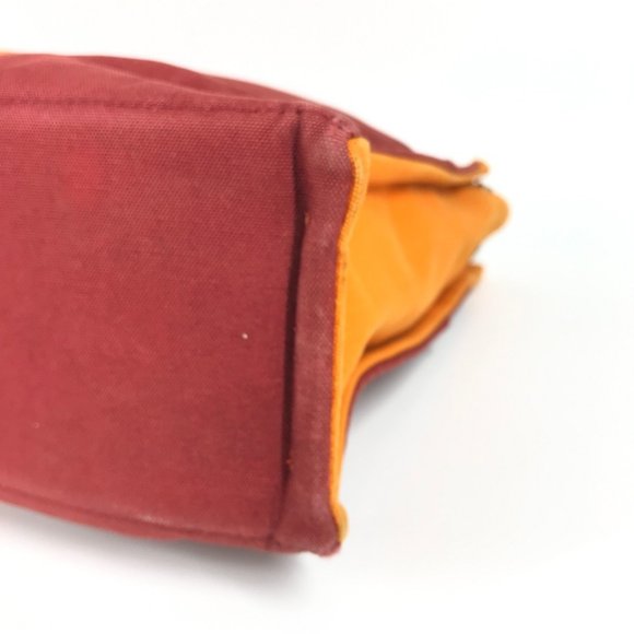 HERMES French Festival Hawaii 2002 Two-tone Foul Tou MM Tote Bag, Cotton, Ora... - Picture 7 of 16